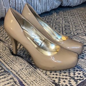 Candie’s Nude 2-inch Closed Toe Heels- Size 6 1/2